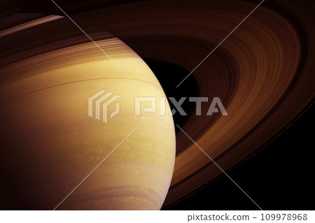 Planet Saturn on a dark background. Elements of this image furnished by NASA Planet Saturn on a dark background. Elements of this image furnished by NASA 109978968