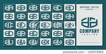 Abstract curve shape lowercase letter D DD logo design bundle Abstract curve shape lowercase letter D DD logo design bundle 109979969
