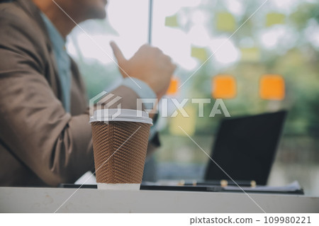 Group of business people working together in the office new concept business project presentation ideas. Group of business people working together in the office new concept business project presentation ideas. 109980221