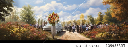 Farewell to the last journey, funeral Farewell to the last journey, funeral 109982865