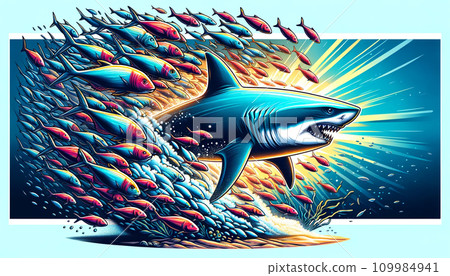 魚群逆襲~攻擊鯊魚! ! ~ 魚群逆襲~攻擊鯊魚! ! ~ 109984941