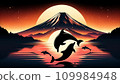 黎明時美麗的海豚 109984948