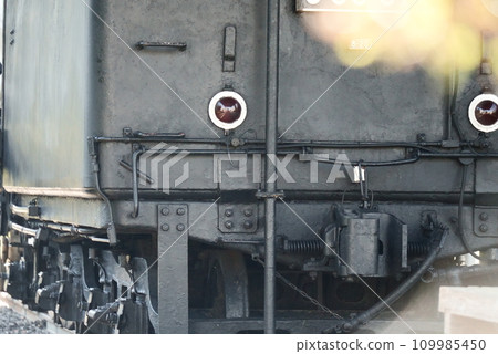 Rear part of steam locomotive Rear part of steam locomotive 109985450