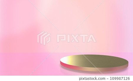 The podium on pink Background for present or advertising concept 3d rendering. The podium on pink Background for present or advertising concept 3d rendering. 109987126