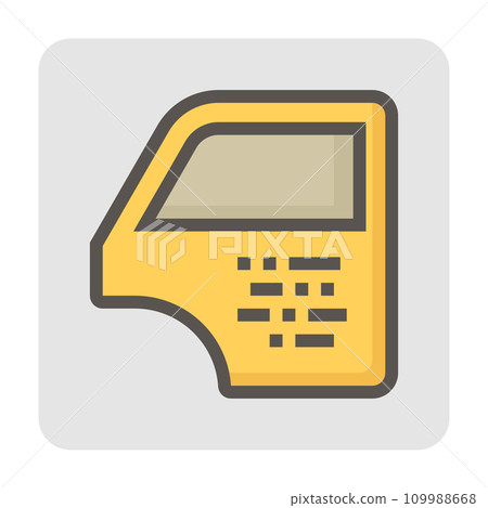 Car paint damage vector icon design, 48x48 pixel perfectand editable stroke. Car paint damage vector icon design, 48x48 pixel perfectand editable stroke. 109988668