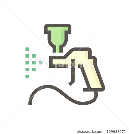 Car paint and repair service tool vector icon design, 48x48 pixel perfectand editable stroke. Car paint and repair service tool vector icon design, 48x48 pixel perfectand editable stroke. 109988671