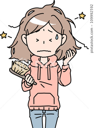 Woman whose hair does not fit Woman whose hair does not fit 109992592