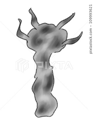Illustration of a vikin with horns 109993621