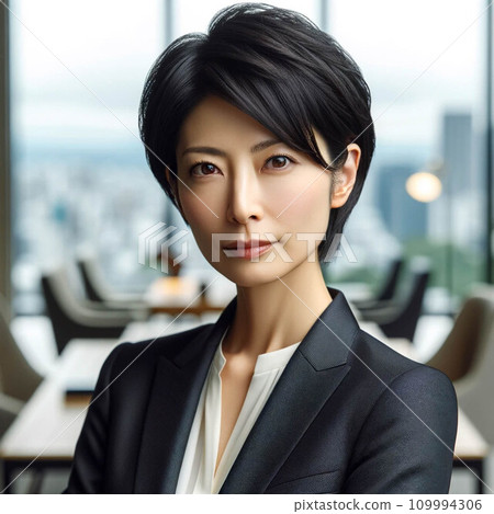 Young business woman working in the office 109994306