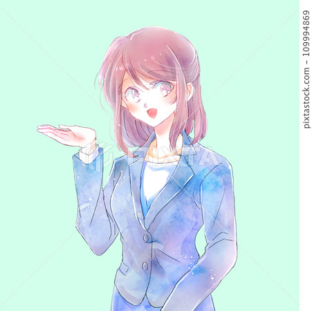 指導商務人士演講的女性 109994869