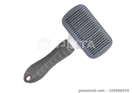 Top view of pet slicker brush. 109996939