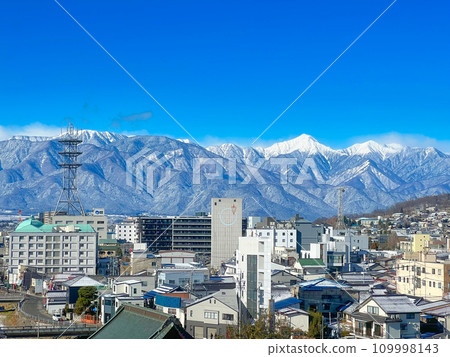 Matsumoto city area and the Northern Alps 109998143