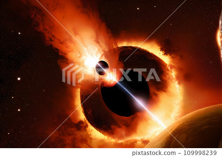 Black hole-like phenomenon in another world 4 109998239