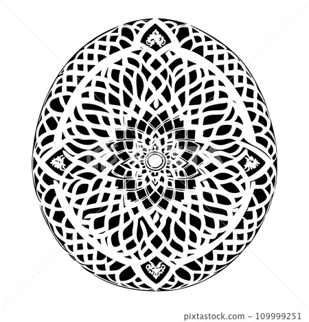 Arabic ornament pattern ramadan Icon hand draw black colour logo symbol perfect. 109999251