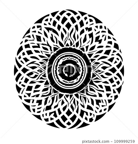 Arabic ornament pattern ramadan Icon hand draw black colour logo symbol perfect. 109999259