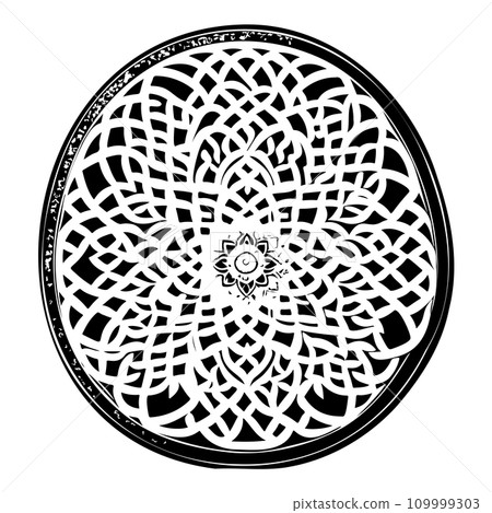 Arabic ornament pattern ramadan Icon hand draw black colour logo symbol perfect. Arabic ornament pattern ramadan Icon hand draw black colour logo symbol perfect. 109999303