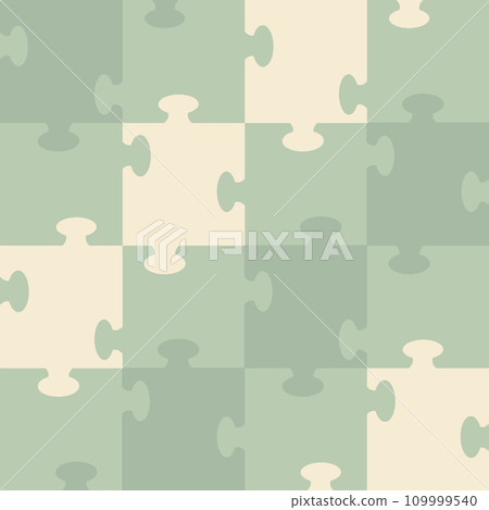 [無縫] 暗色拼圖圖案插圖 109999540
