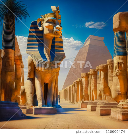 Ancient civilization of Egypt, stylization of ancient Egyptian civilization 110000474