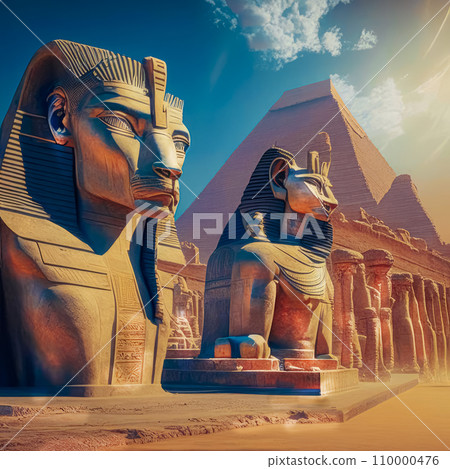 Ancient civilization of Egypt, stylization of ancient Egyptian civilization Ancient civilization of Egypt, stylization of ancient Egyptian civilization 110000476