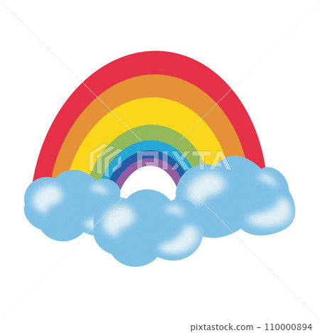 rainbow is a symbol of joy and prosperity Patrick's Day isolated white background, hand drawn. rainbow is a symbol of joy and prosperity Patrick's Day isolated white background, hand drawn. 110000894