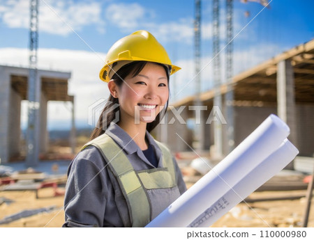在工廠設施工作的女人 在工廠設施工作的女人 110000980
