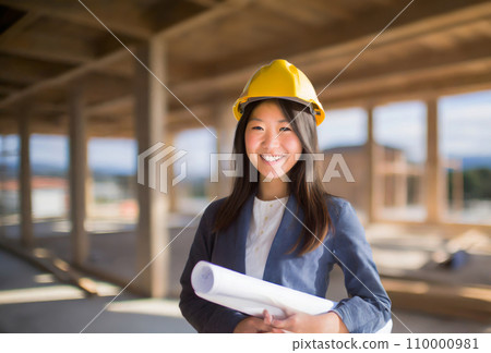 在工廠設施工作的女人 在工廠設施工作的女人 110000981
