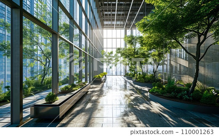現代辦公室的綠色空間 110001263