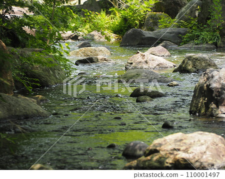 流水潺潺，公園的潺潺聲 110001497