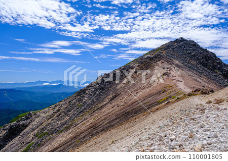 [Summer Mt. Norikura] Climbing route to Kengamine_03 110001805