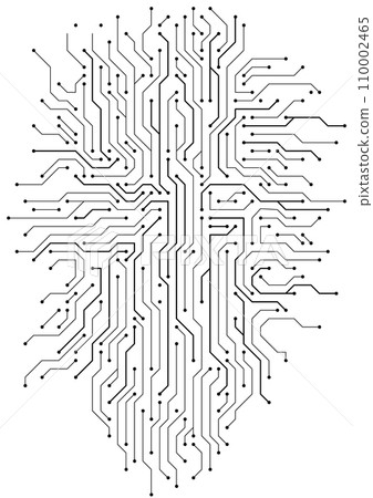 High-tech technology background texture. Circuit board vector illustration 110002465