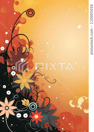 Colorful simple decoration illustration for party, birthday, baby shower, bridal shower, graduation, business event, grand opening, anniversary, holiday invitation draft and greetings card template. 110005056