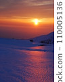 春天的雪山夕陽 110005136