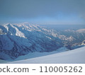 春天雪山的壯麗景色 110005262