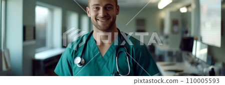 Young smiling doctor or nurse 110005593