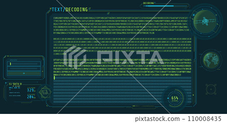 Design of a software interface for text decoding. Design of a software interface for text decoding. 110008435