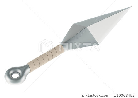Kunai, closeup. 3D rendering Kunai, closeup. 3D rendering 110008492