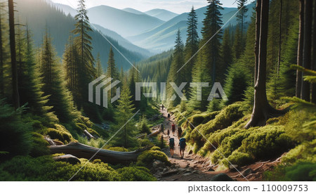 hiking in nature 110009753