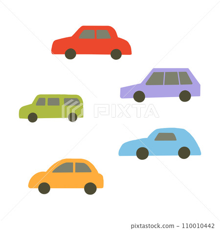簡單的汽車插圖集 110010442