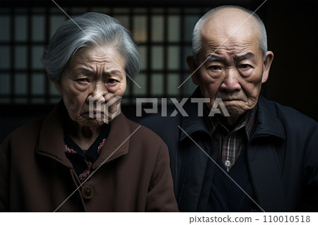 angry old japanese couple 110010518