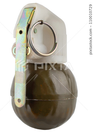 Soviet hand grenade RGN isolated on white Soviet hand grenade RGN isolated on white 110010729