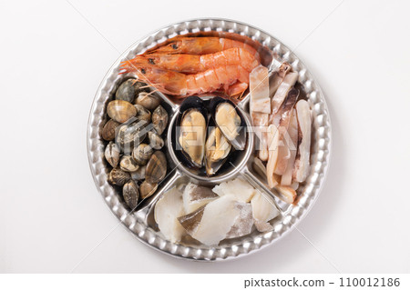 Seafood paella set (shrimp, squid, clams, mussels, cod) 110012186