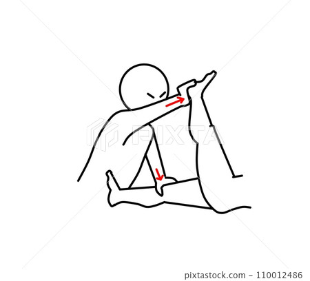 hamstring partner stretch 110012486