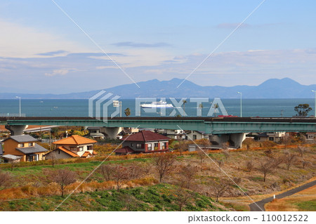 熊本渡輪在有明海和島嶼原路（馬達斯路）航行 110012522