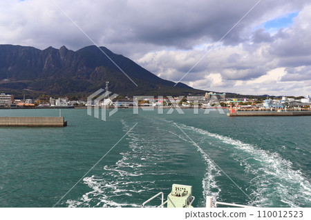 離開島原港後前往島原市的風景 110012523