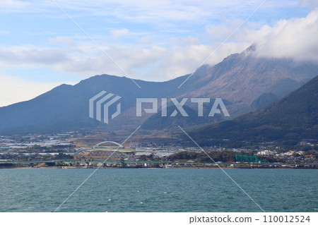 從海上看到的雲仙普賢岳火山碎屑流場 110012524
