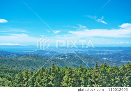 [Scenery from Oishi Plateau] Nakata, Kimino-cho, Kaikusa-gun, Wakayama Prefecture 110012693