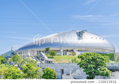 Sapporo City, Hokkaido - Sapporo Dome on a sunny day where various events are held 110013818