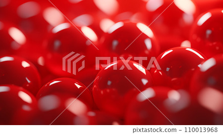 红色玻璃球图片 110013968