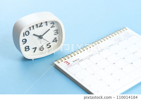 Calendar and clock March Calendar and clock March 110014184