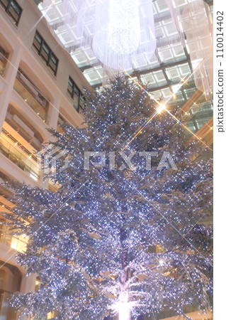 Landscape with a Christmas tree 110014402